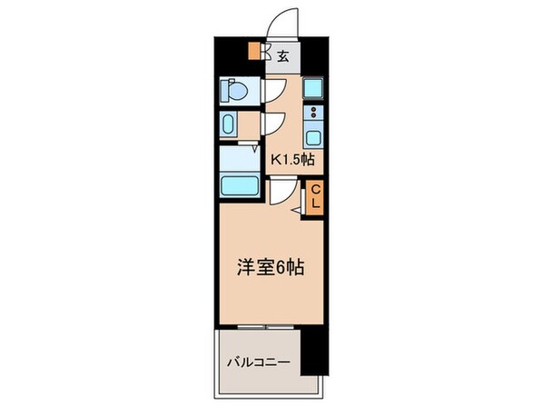 ﾌﾟﾚｻﾝｽ大須観音ﾌｨｴｽﾀ(1304)の物件間取画像